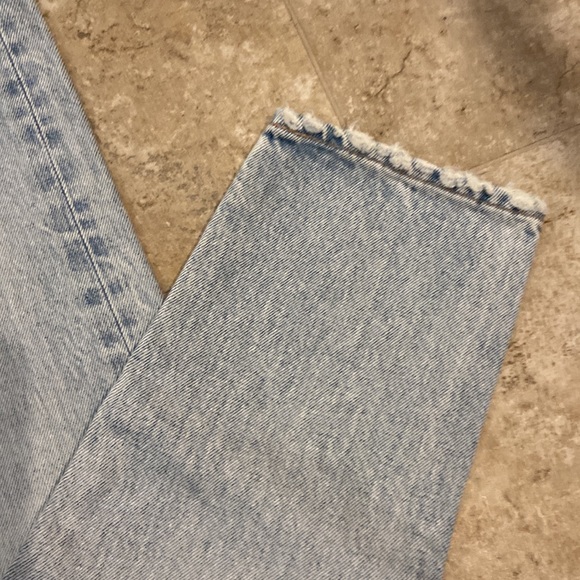 MOUSSY Vintage Style Jeans Naval Tapered Light Blue Mid-Rise Button Fly NWT - Picture 6 of 9